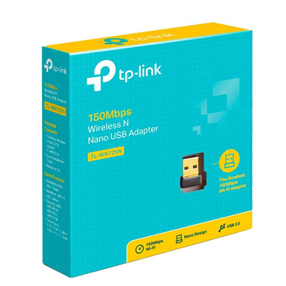 TP LINK - Adaptador USB Nano Inalámbrico TL-WN725N - TP Link