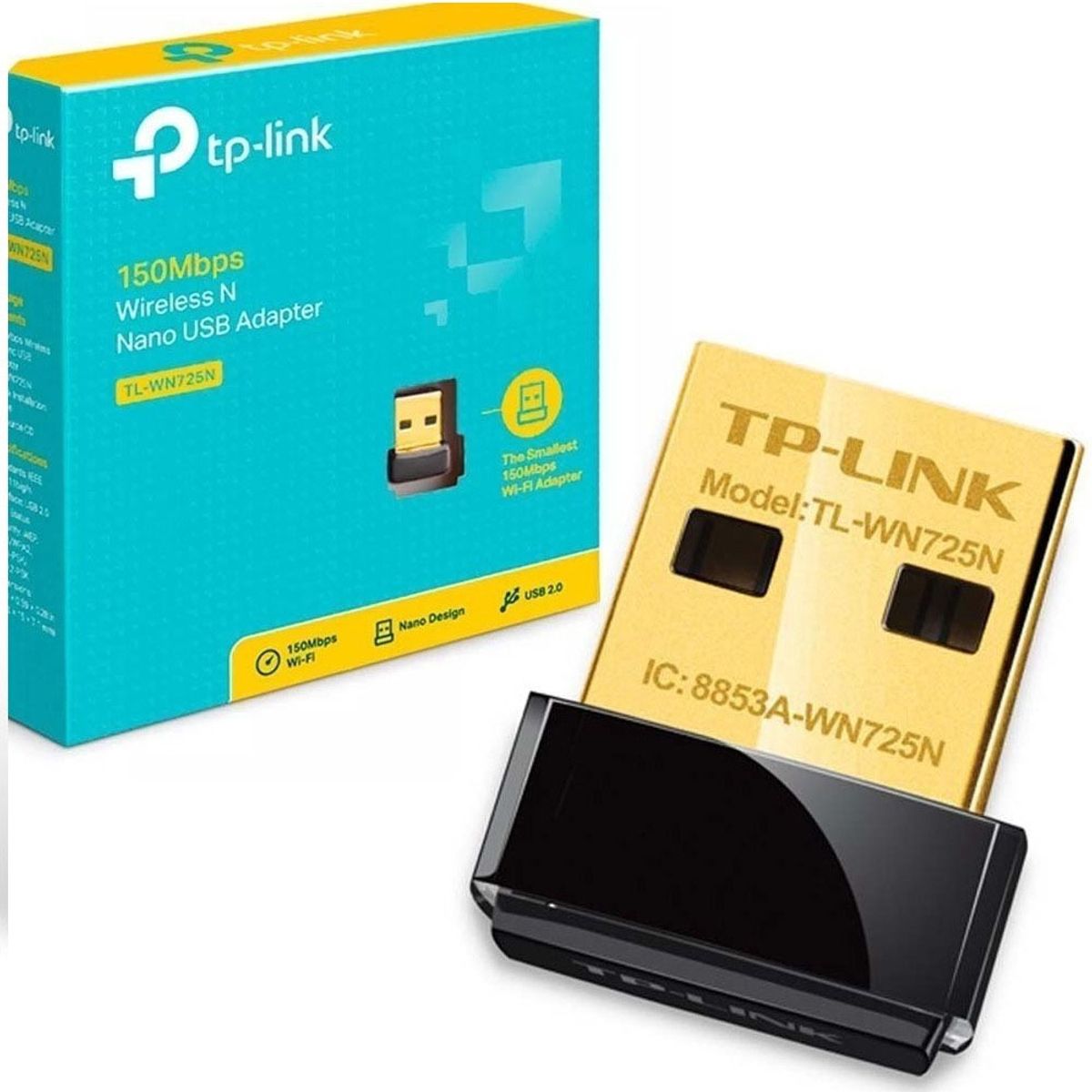 TP LINK - Adaptador USB Nano Inalámbrico TL-WN725N - TP Link