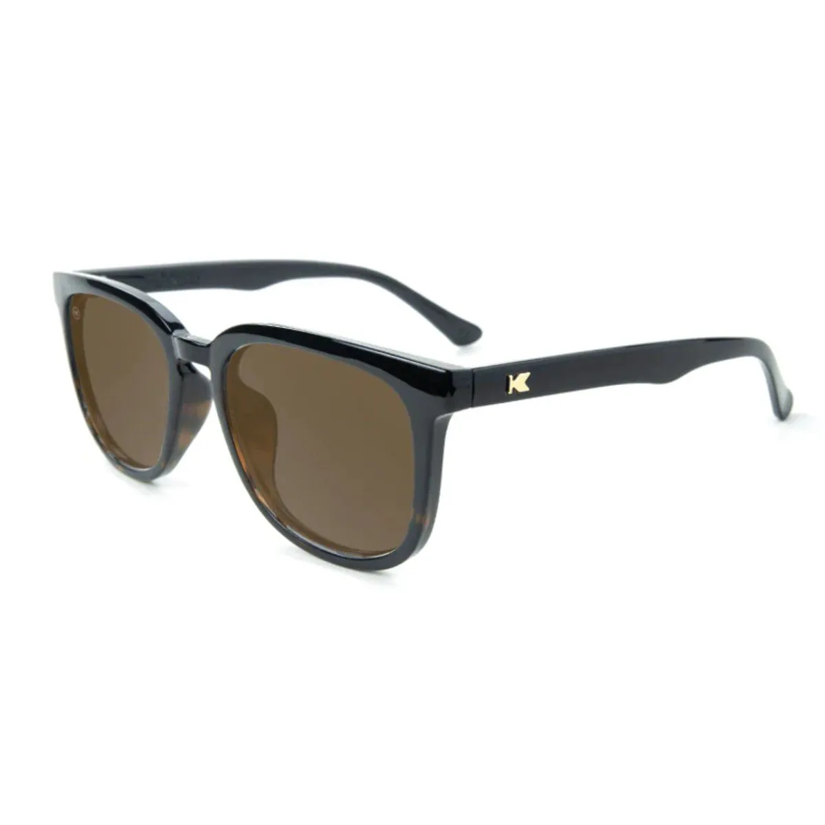 KNOCKAROUND - Lentes de Sol Knockaround Glossy Black and Tortoise Shell Fade  Amber Paso Robles
