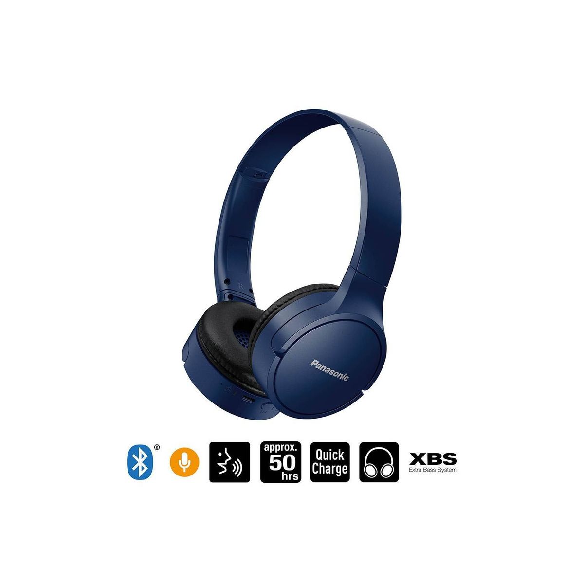PANASONIC - Audífono Panasonic Bluetooth Extra Bass RB-HF420 Azul