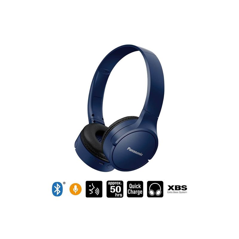 PANASONIC - Audífono Panasonic Bluetooth Extra Bass RB-HF420 Azul