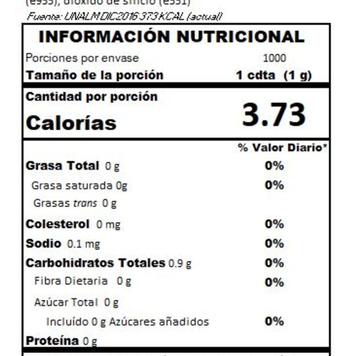 ONZA - Endulzante Sucralosa en polvo Onza caja 1000 sobres