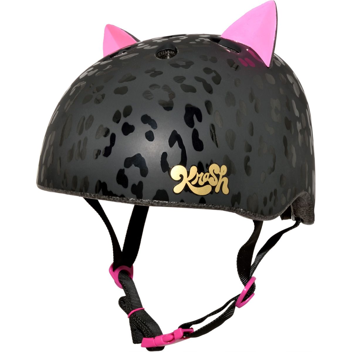 RASKULLZ - Casco de bicicleta - Kitty Leopard Black - Cert Talla M