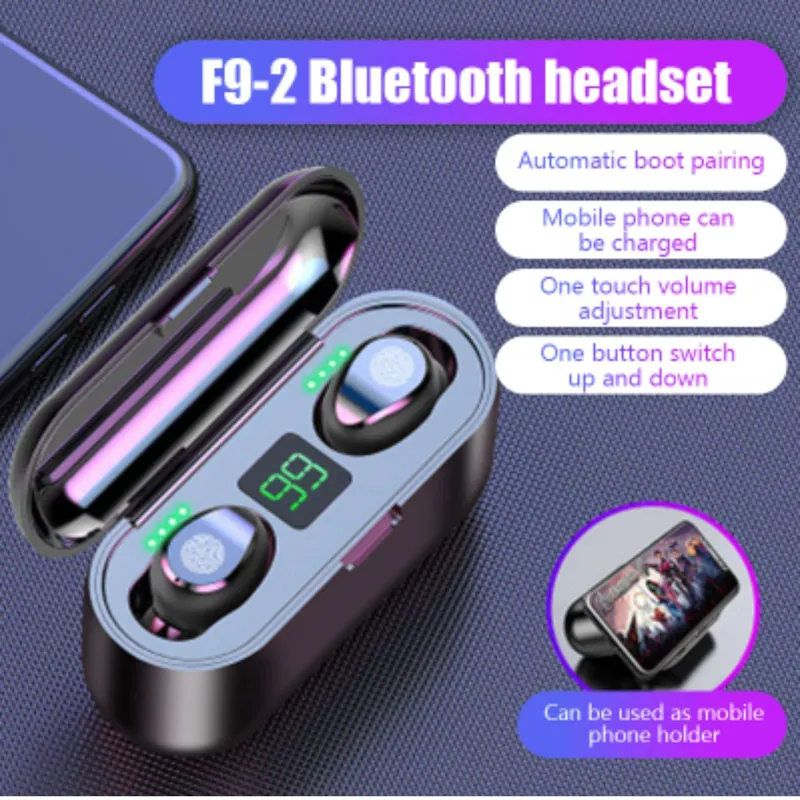 GENERICO - Audifonos Bluetooth Inalambrica Hands Free F9 Tactil