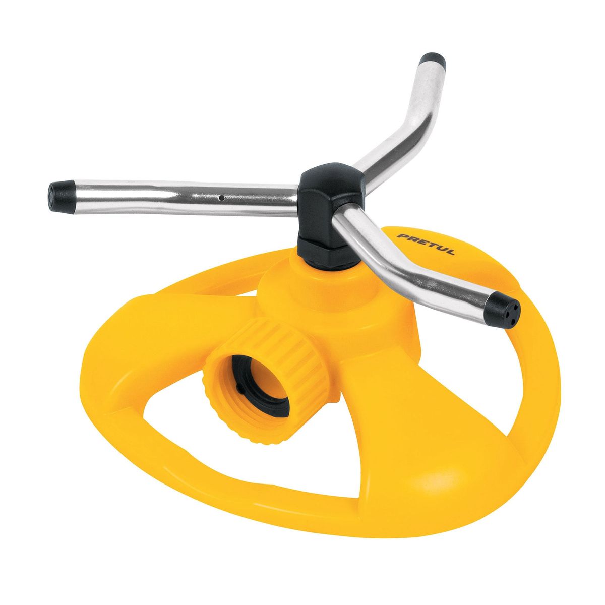 PRETUL - Aspersor plástico con 3 brazos de aluminio Pretul