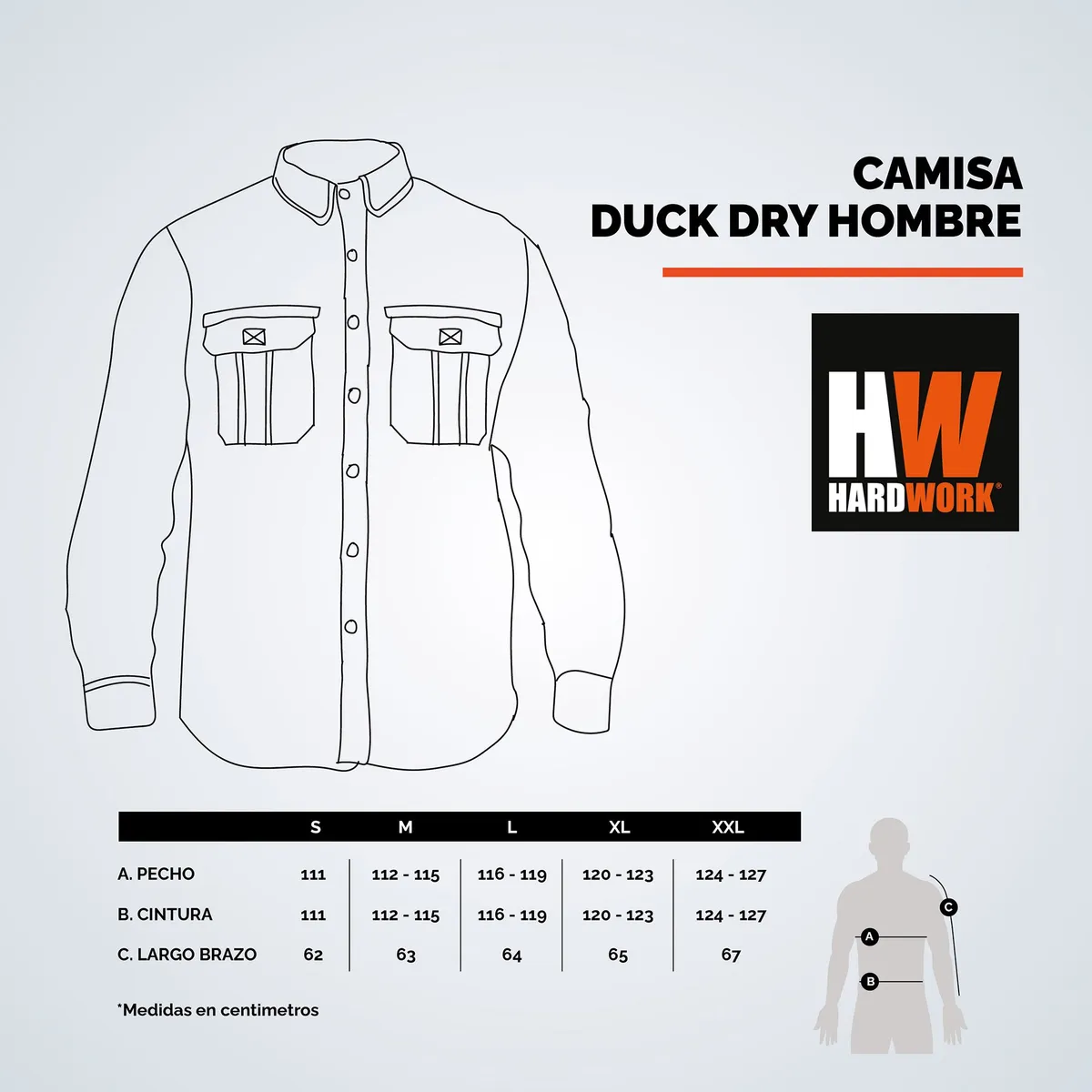 HARDWORK - CAMISA HW DUCK DRY HOMBRE BEIGE