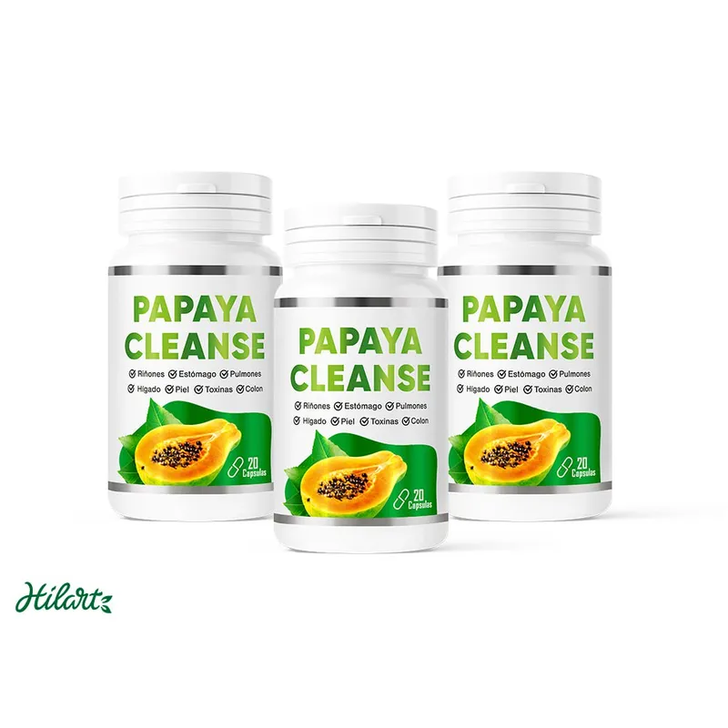 PAPAYA CLEANSE - PAPAYA CLEANSE - pack x 3 - elimina toxinas y parásitos