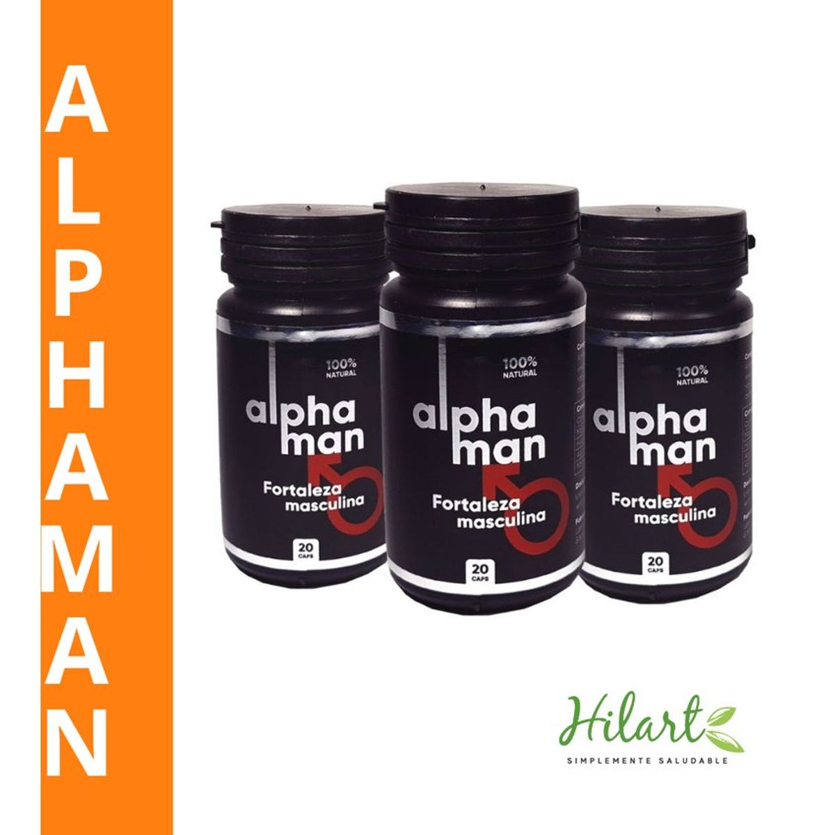 GENERICO - ALPHAMAN - 3 pack  - aumenta la potencia