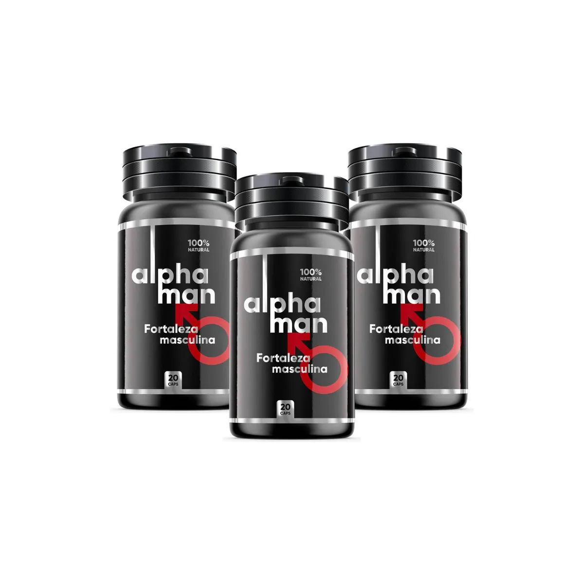 GENERICO - ALPHAMAN - 3 pack  - aumenta la potencia