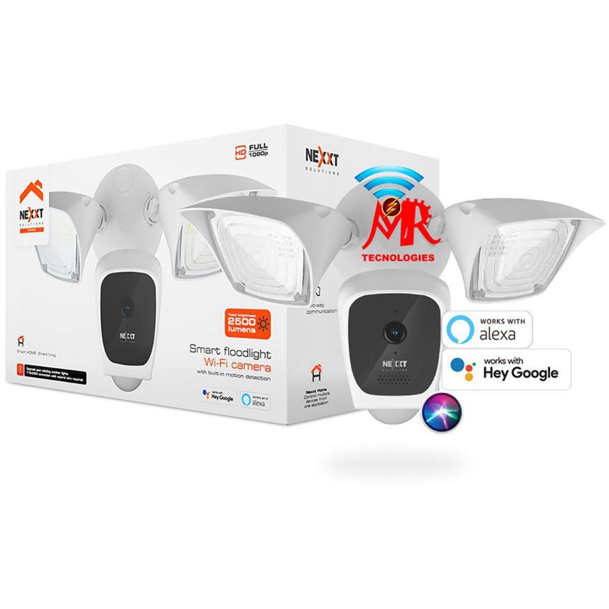 NEXXT SOLUTIONS - Cámara inteligente wi-fi con proyectores 2500 lumenes full hd 1080p