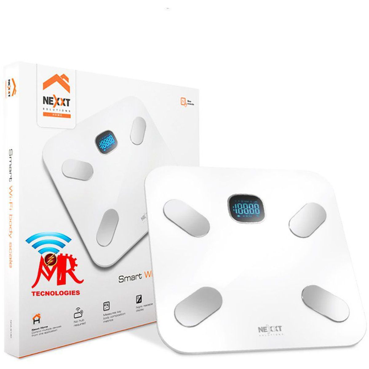 NEXXT SOLUTIONS - Balanza inteligente nha-s130 con conexión wi-fi - nexxt.