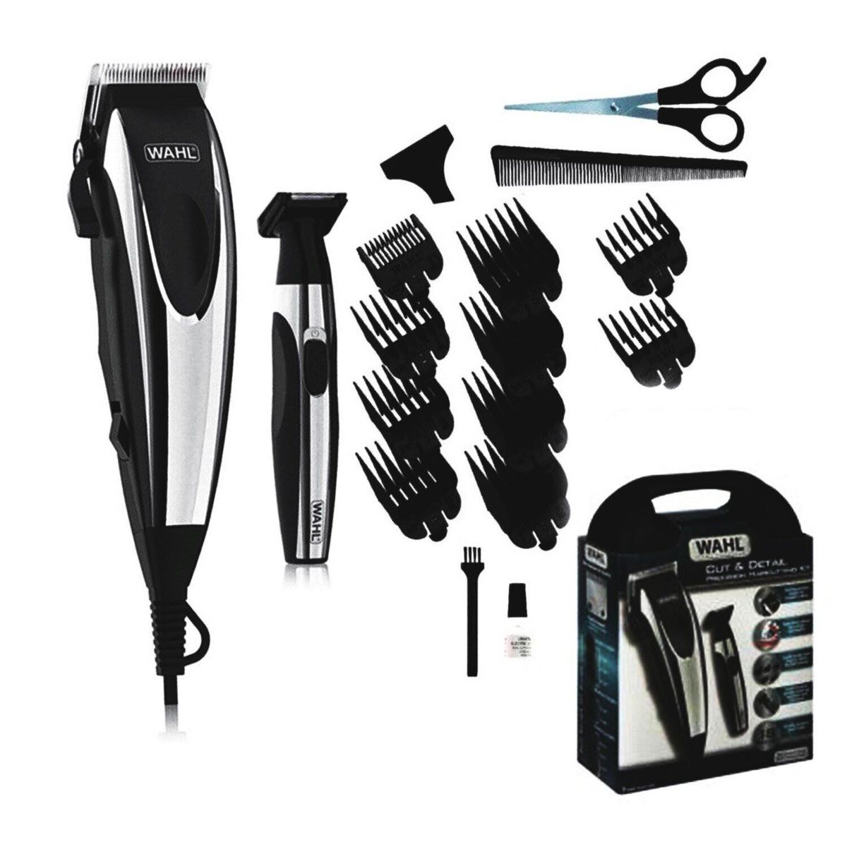 WAHL - Maquina de cortar Cabello Cut  Detail 18 piezas
