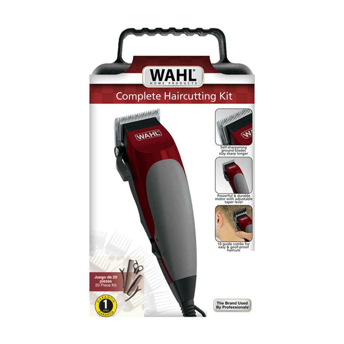 WAHL - Cortadora de Cabello de 20PZAS Rojo  79235-288