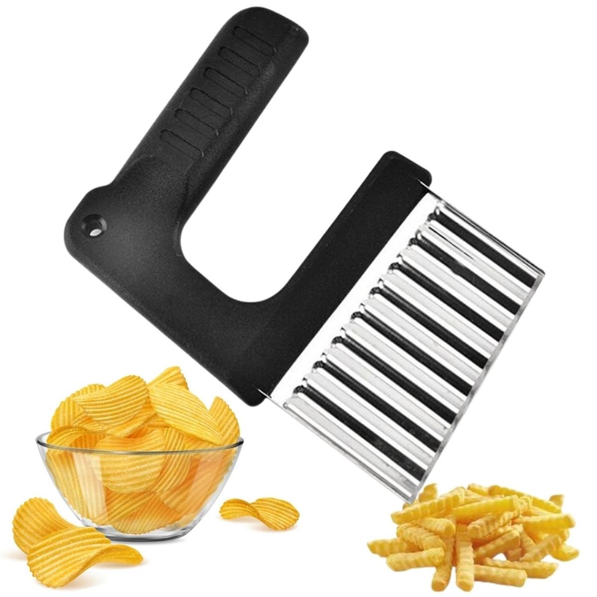 MINARI - Cuchillo Corte Ondulado para Papas Fritas y Verduras 03C