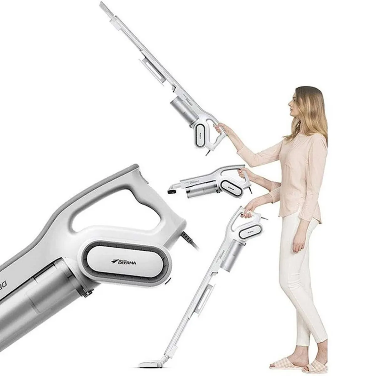 DEERMA - Aspiradora 2 en 1 Multifuncional Pro DX700 600W