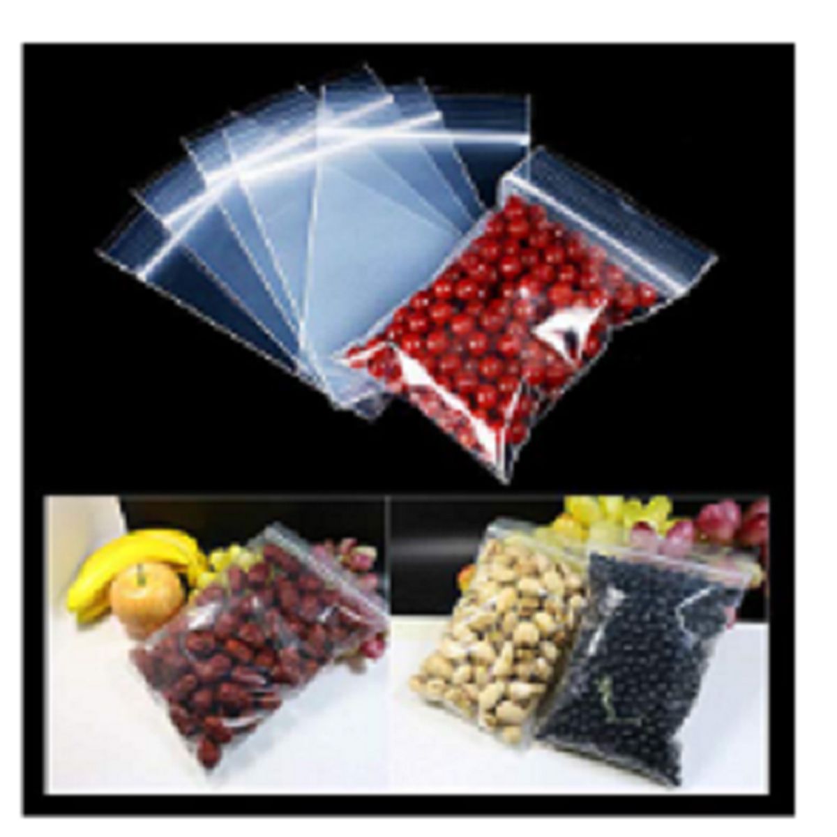 GENERICO - Bolsa con cierre hermético 3x3 pulgadas 7.62x7.62 cm x2.5µm x100un