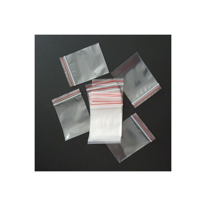 GENERICO - Bolsa con cierre hermético 2x3 pulgadas 5.08x7.62 cm x2.5µm x100un