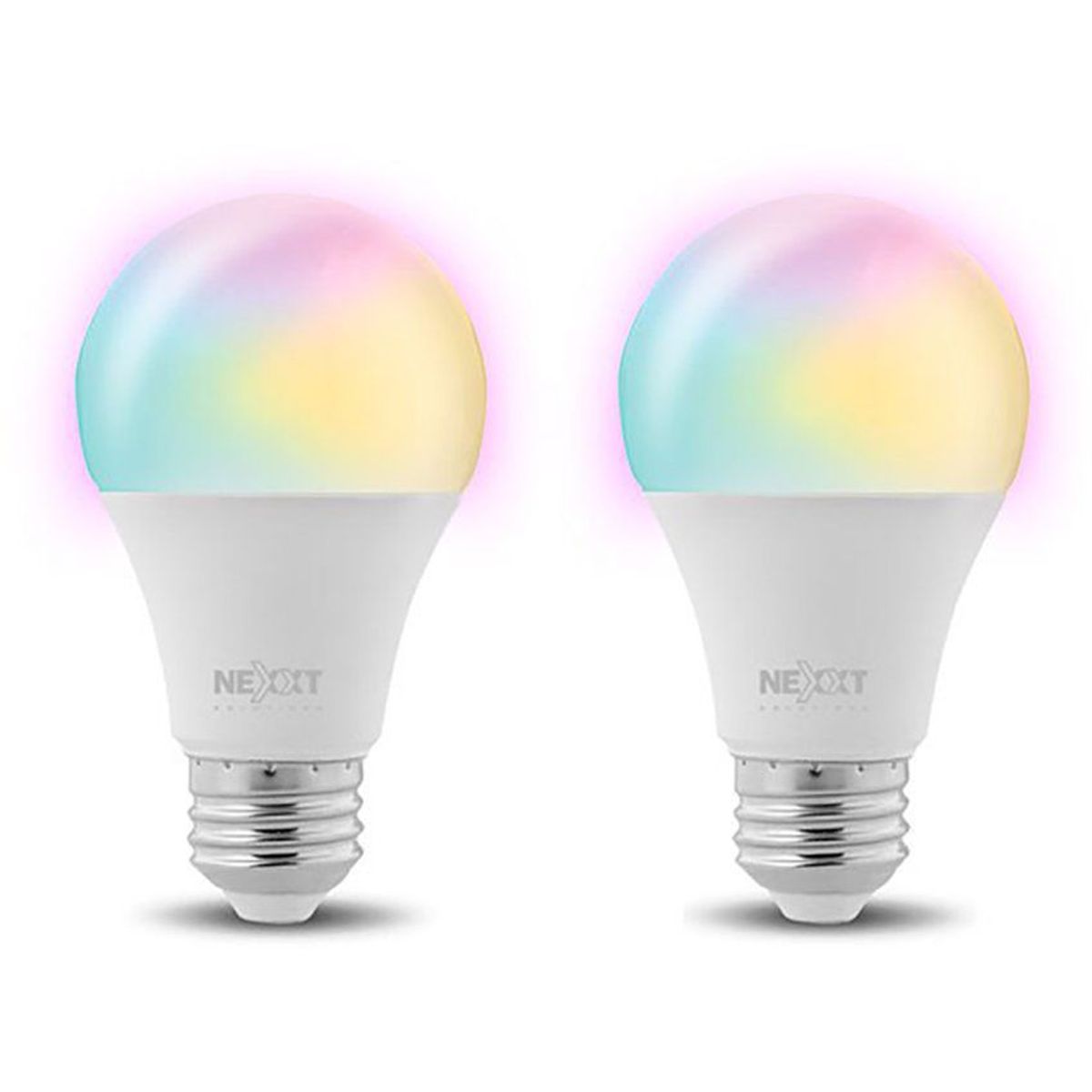 NEXXT SOLUTIONS - Foco led inteligente nexxt - pack de 2 focos multicolor rgb
