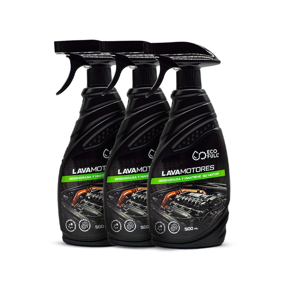 ECO FULL - LAVAMOTORES VEHICULAR 500 ML 3X2