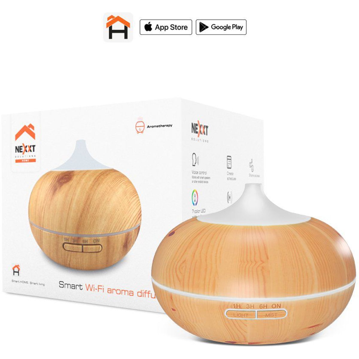 NEXXT SOLUTIONS - Difusor de aromas inteligente nexxt - marron nha-a600