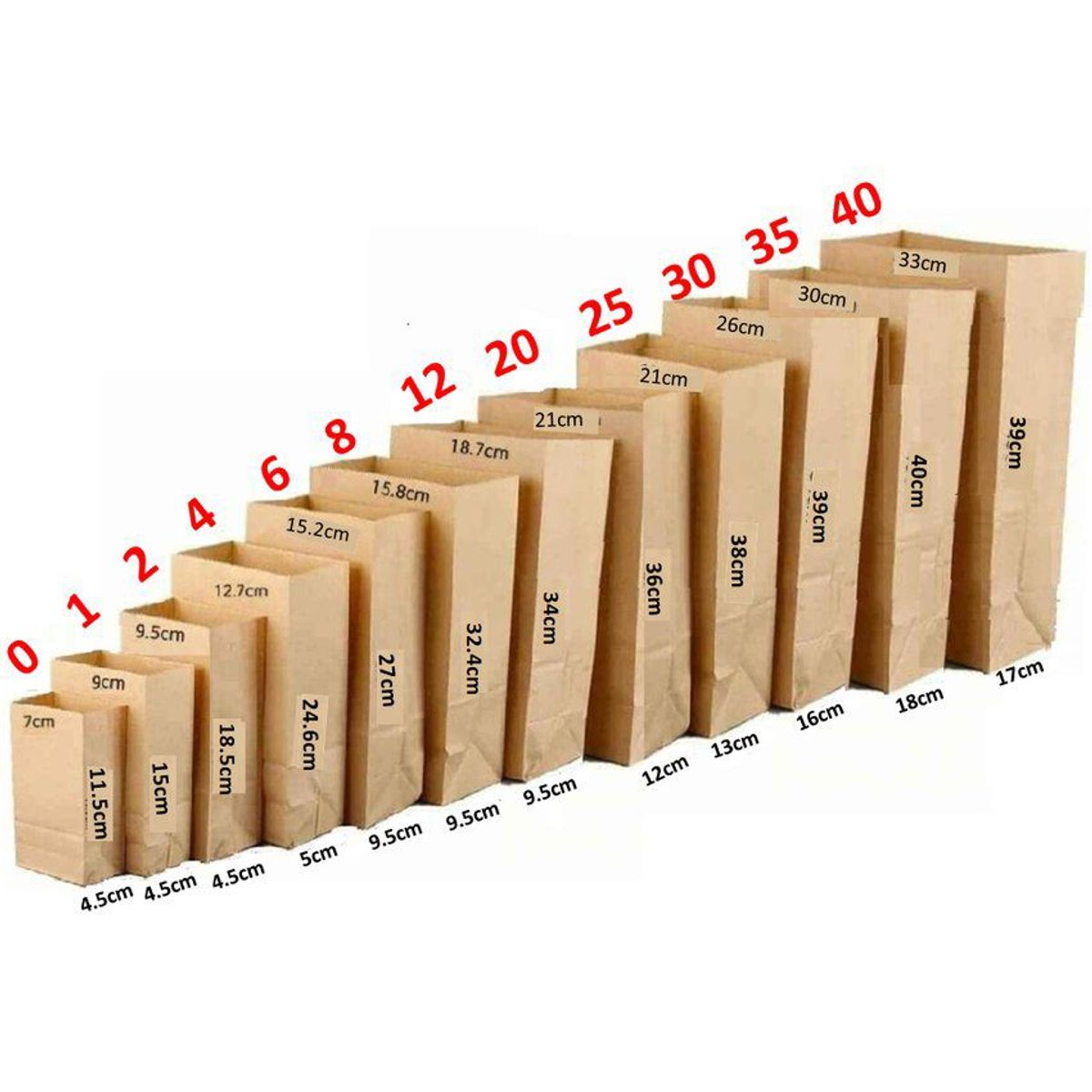 GENERICO - Bolsa con fuelle 6 50gr 27x15x8.2 cm x100un