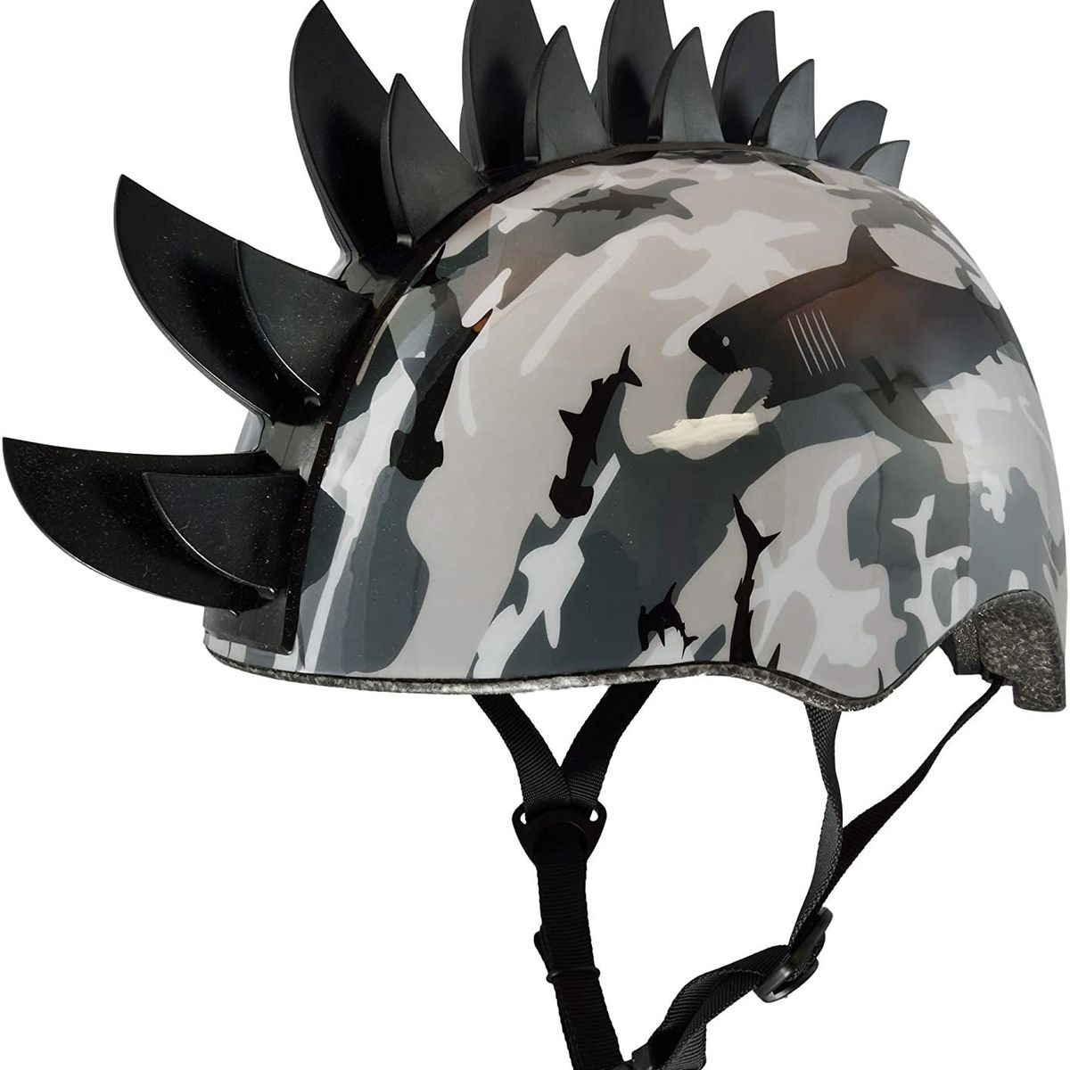 RASKULLZ - Casco de bicicleta-  Sharkmo Black - Cert. - Talla S