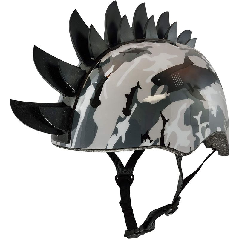 RASKULLZ - Casco de bicicleta-  Sharkmo Black - Cert. - Talla S