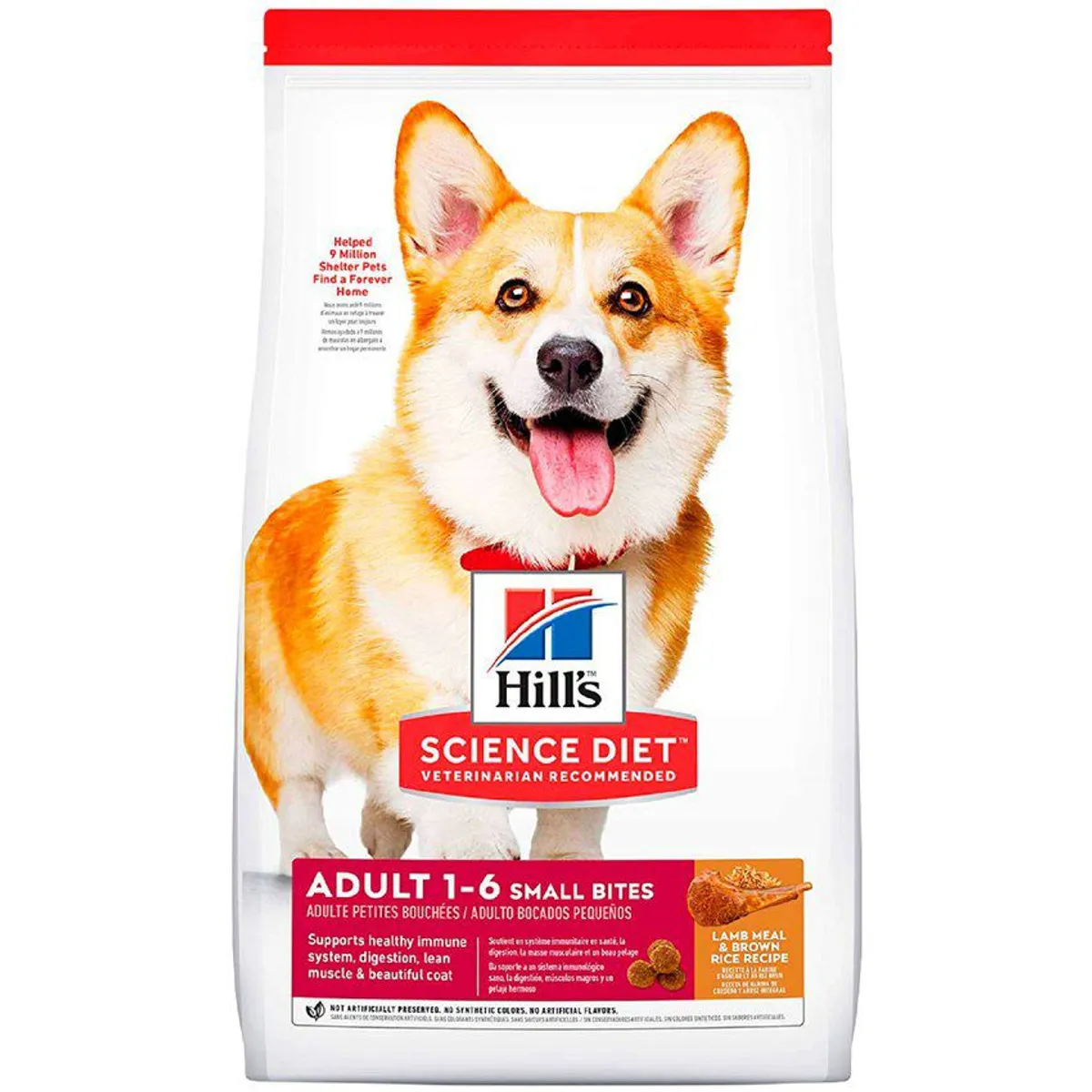 HILLS SCIENCE DIET - Hill’s adulto SMALL  lamb raza pequeña cordero y arroz 7kg