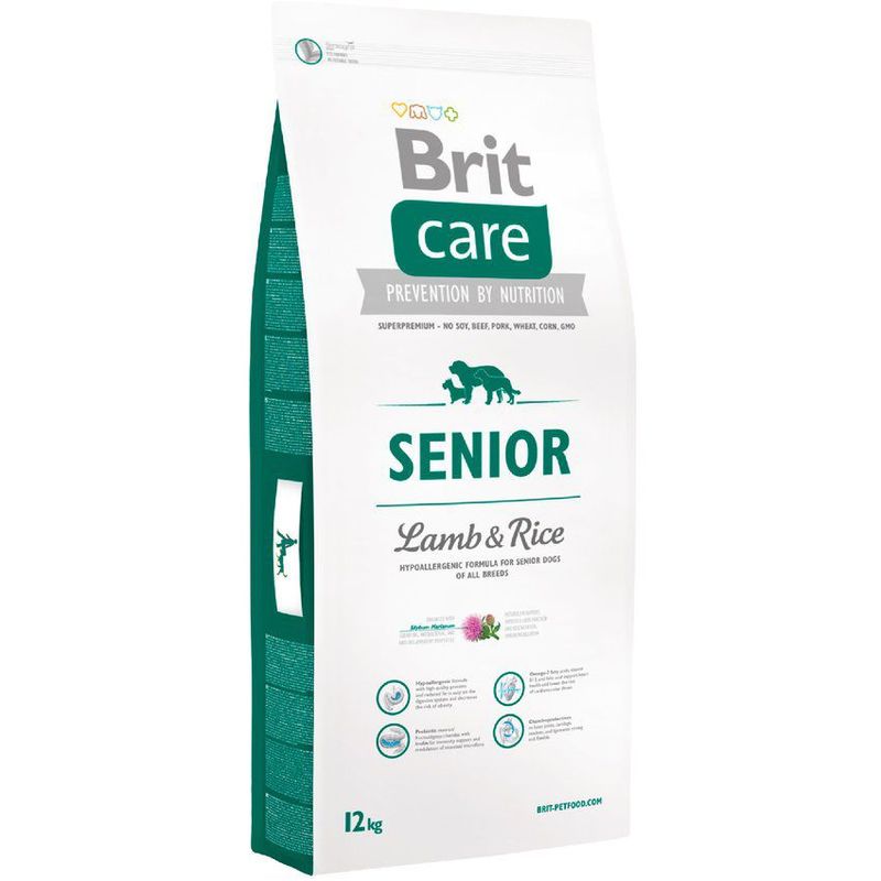 BRIT - Brit care senior lamb & rice x 12 kg. adulto mayor cordero