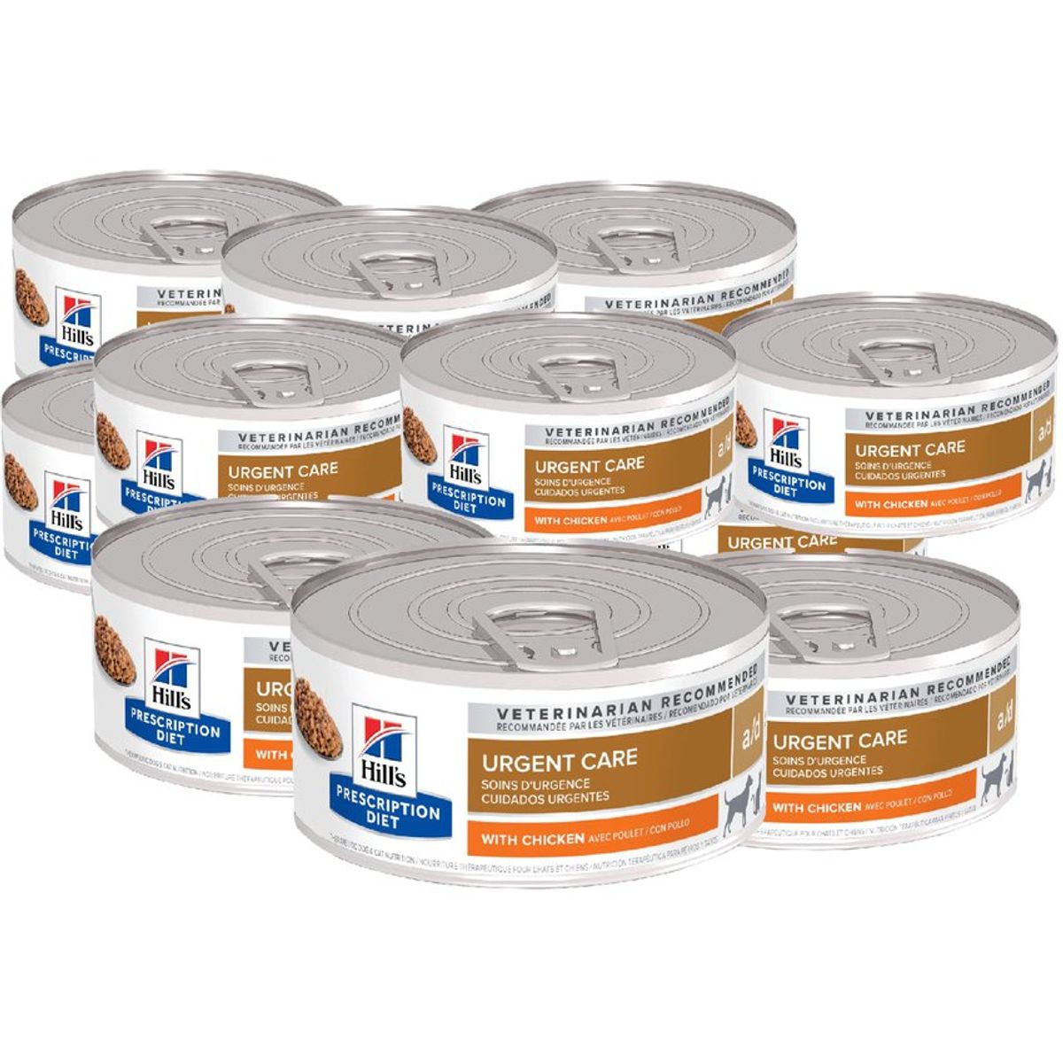 HILLS SCIENCE DIET - Hills ad canine/feline a/d cuidado urgente x 12 latas.