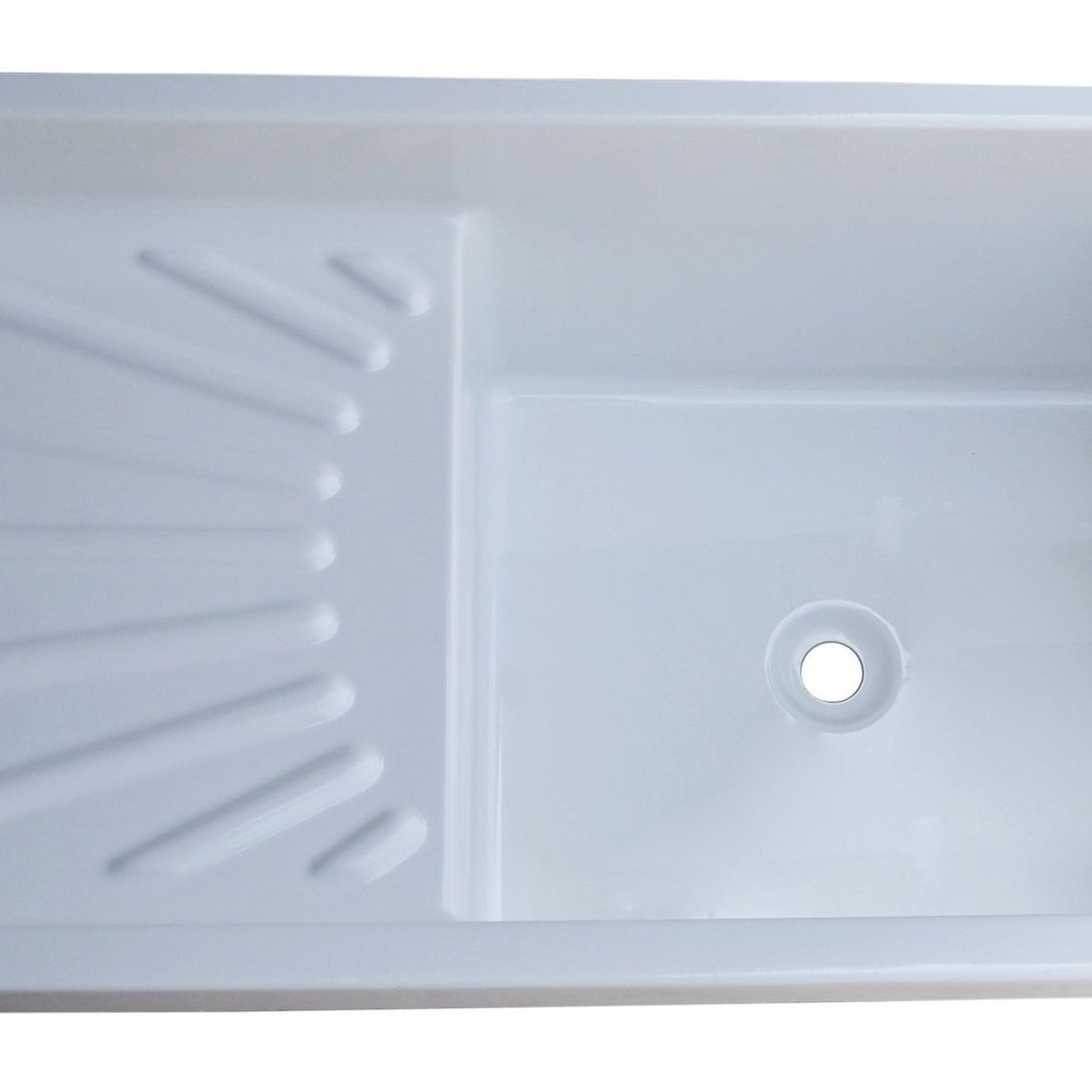 GENERICO - Lavadero Fibra de Vidrio Multiuso Inti 101x51x32cm Blanco