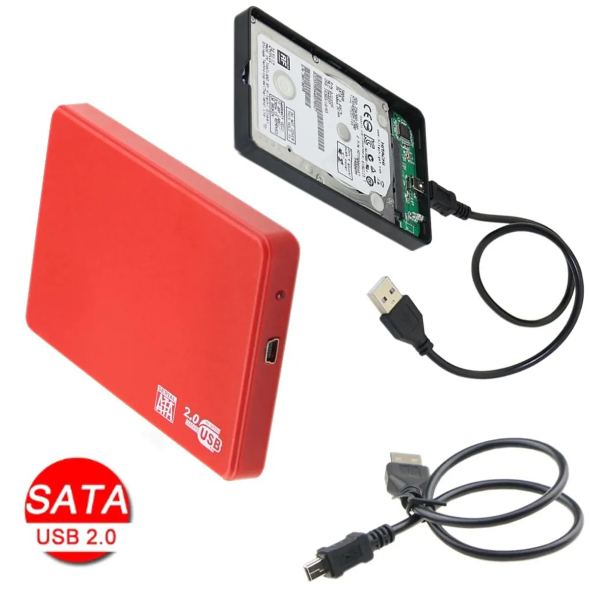 GENERICO - Case Disco Duro Externo Sata 2.5" Usb 2.0 presion