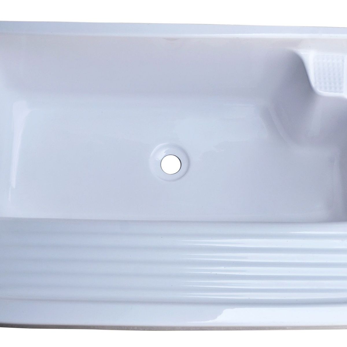 GENERICO - Lavadero Fibra de Vidrio Venus 82x53x26cm Blanco