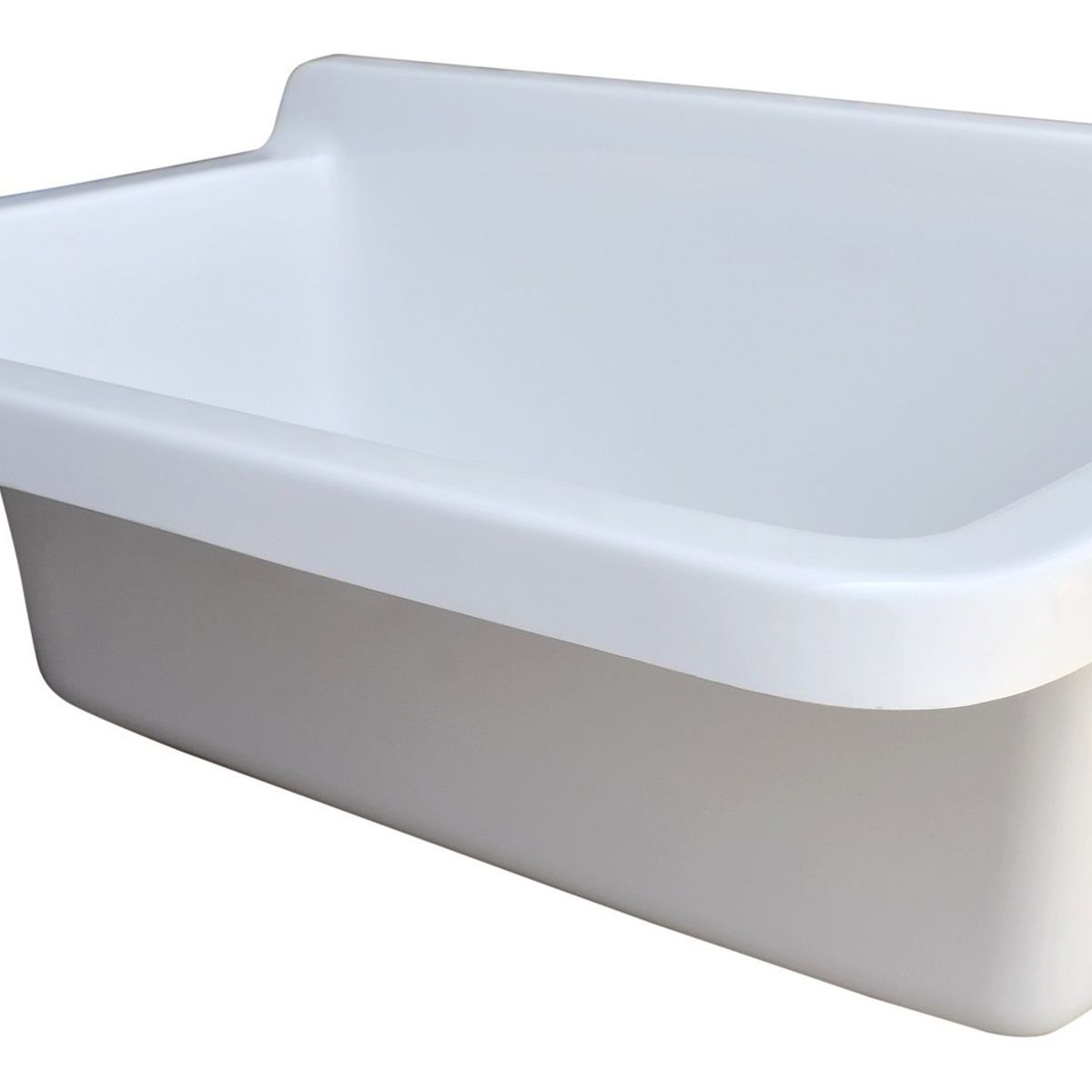 GENERICO - Lavadero Fibra de Vidrio Amazonas 70x50x26cm Blanco