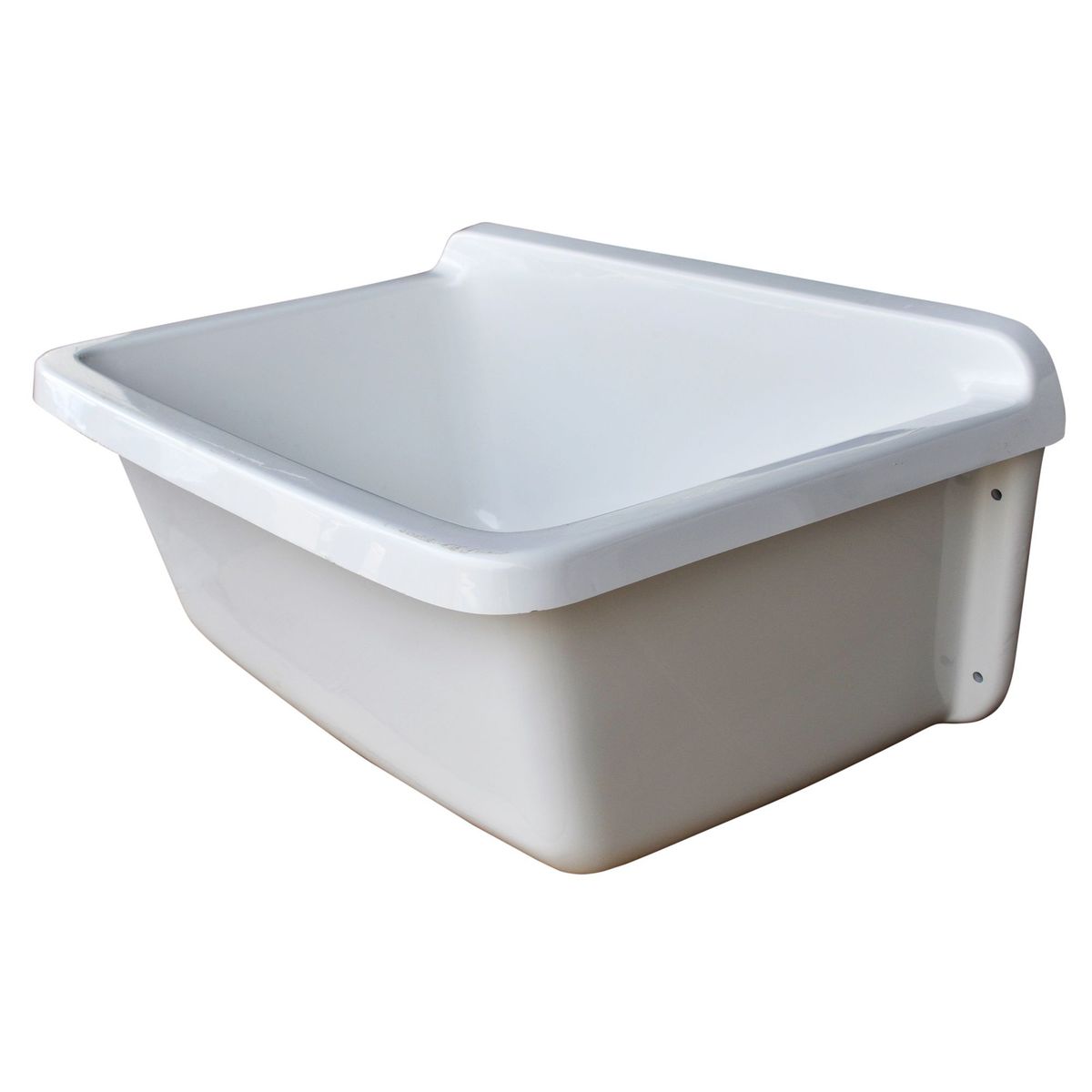 GENERICO - Lavadero Fibra de Vidrio Posón Mediano 72x45x27cm Blanco