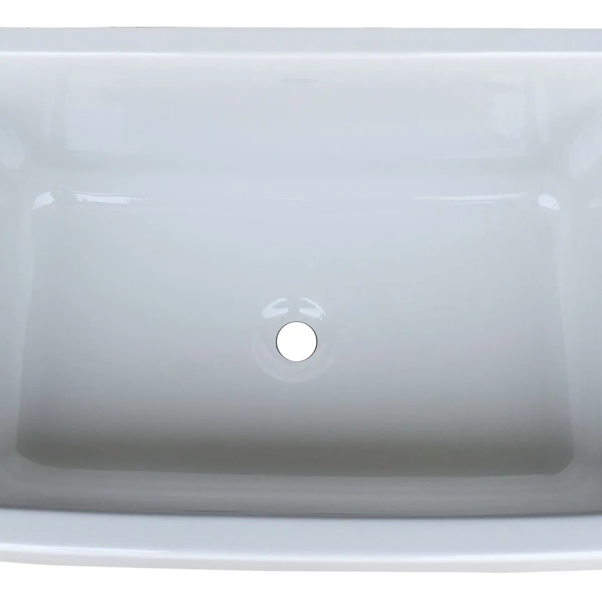 GENERICO - Lavadero Fibra de Vidrio Posón Mediano 72x45x27cm Blanco