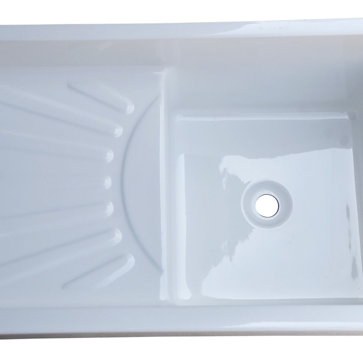 GENERICO - Lavadero Fibra de Vidrio Multiuso Inti 81x46x30cm Blanco