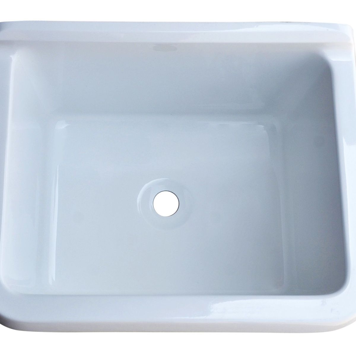 GENERICO - Lavadero Fibra de Vidrio Posón Chico 54x45x27cm Blanco