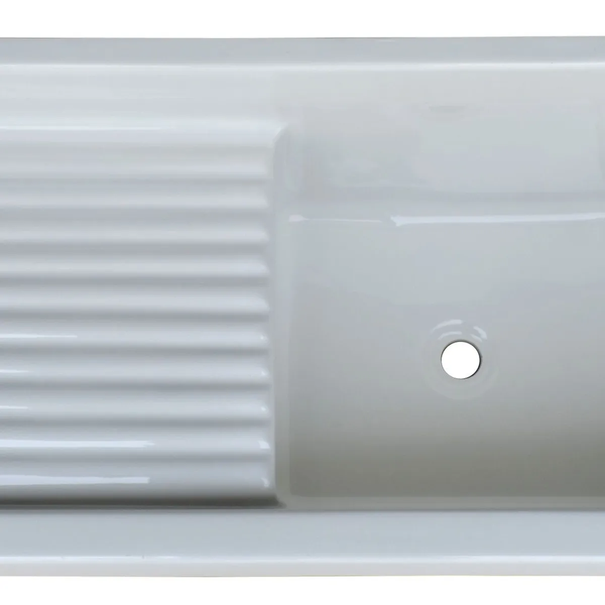 GENERICO - Lavadero Fibra de Vidrio Multiuso Grande 92x46x27cm Blanco