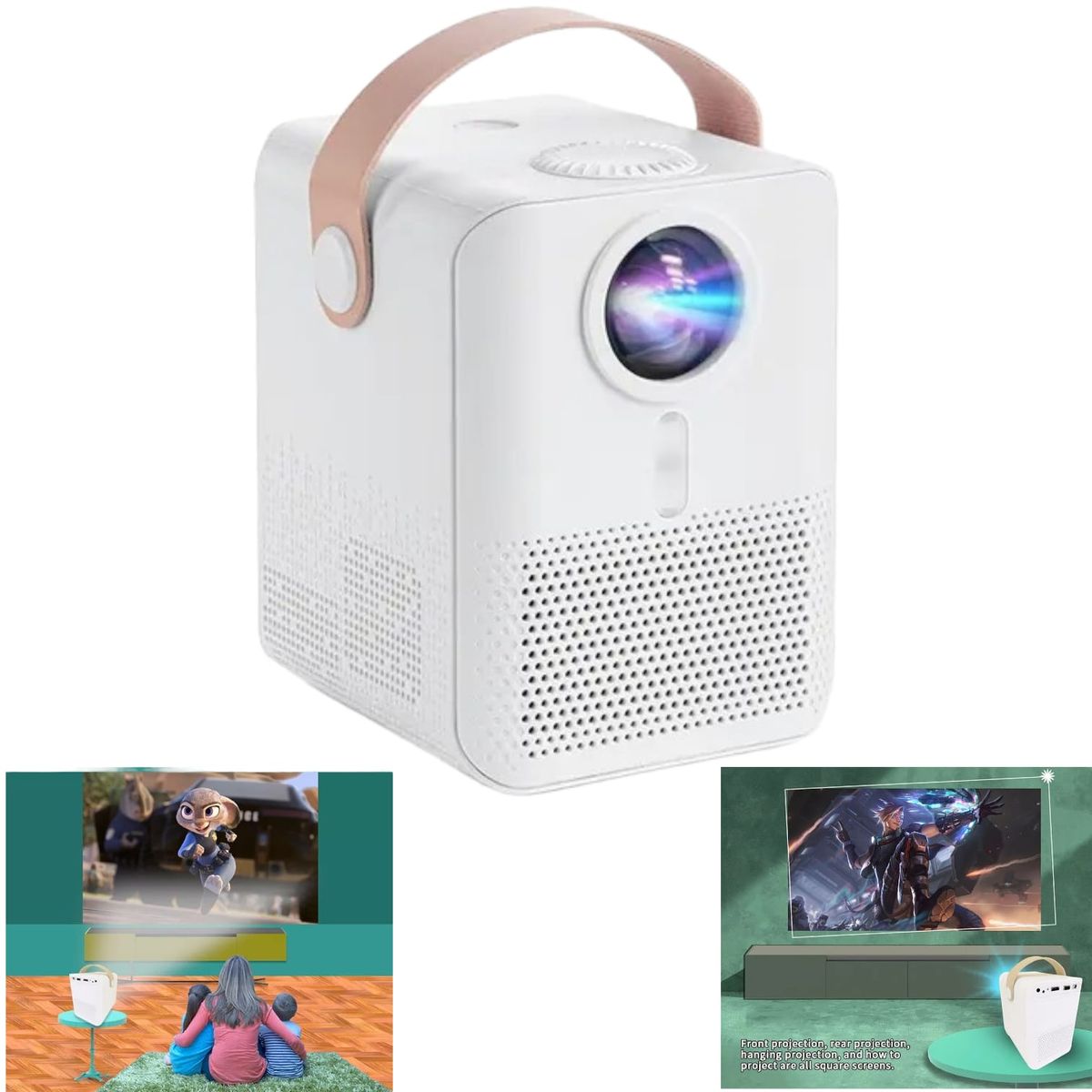 OEM - Proyector LCD 1080P Ultra HD + Bluetooth 3000Lumens 40 a 130Pulg