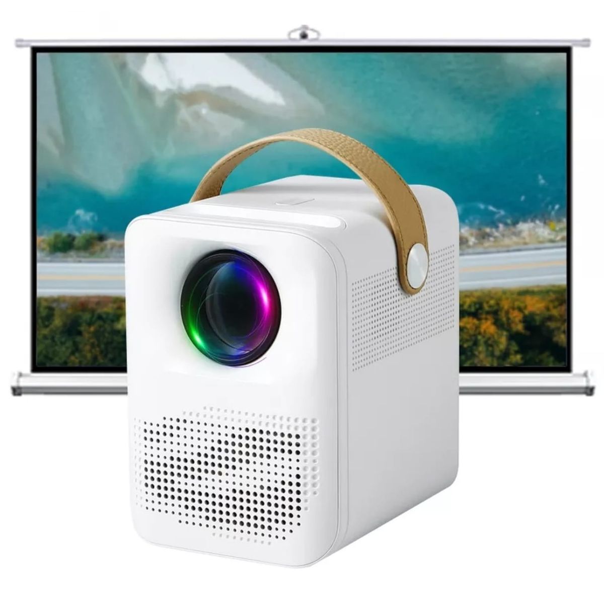 OEM - Proyector LCD 1080P Ultra HD + Bluetooth 3000Lumens 40 a 130Pulg