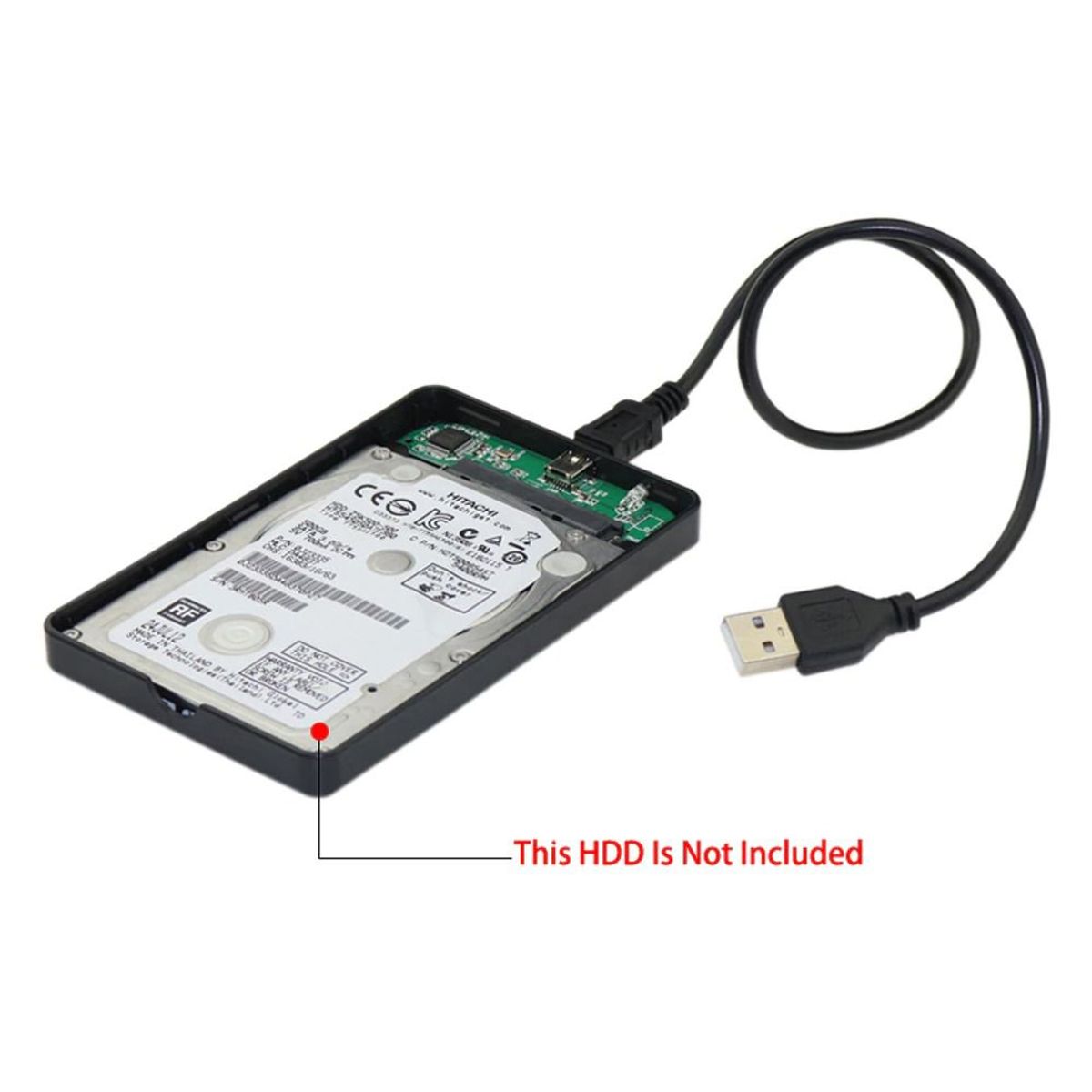 GENERICO - Case Disco Duro Externo Sata 2.5" Usb 2.0 presion B