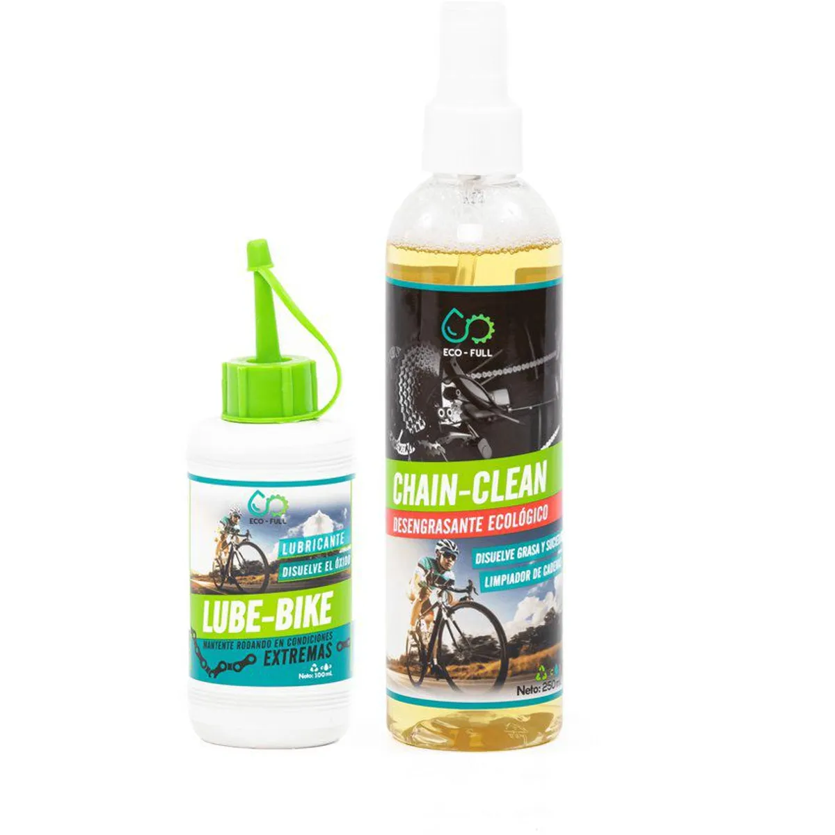 ECO FULL - DUO DESENGRASANTE CHAIN-CLEAN  LUBE-BIKE
