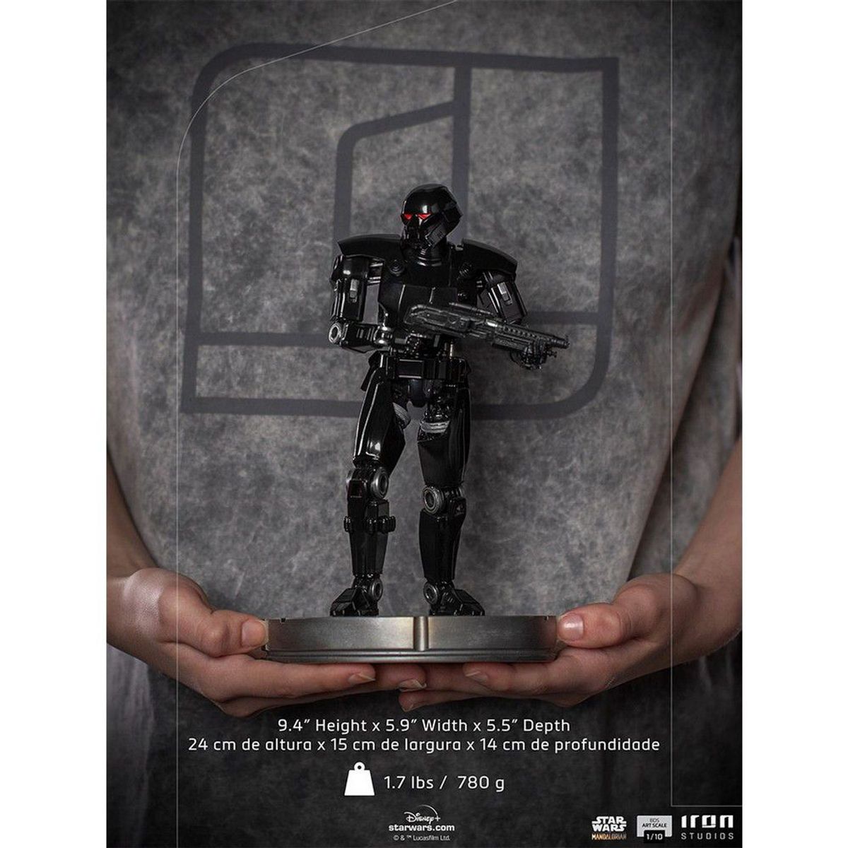 IRON STUDIOS - FIGURA COLECCIONABLE DE DARK TROOPER BDS AS 1 10 THE MANDALORIAN
