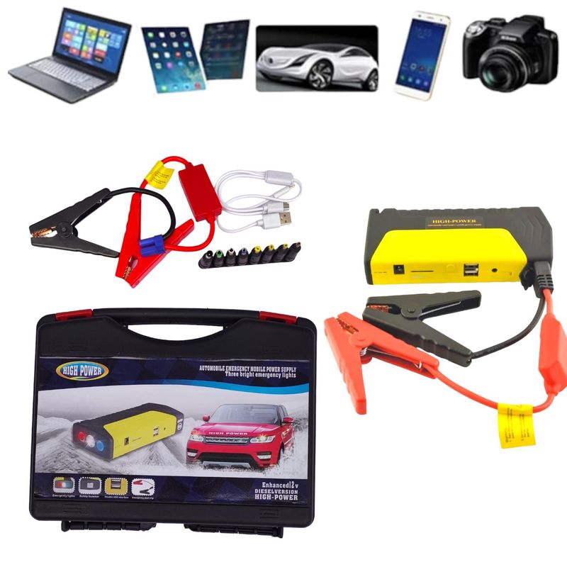 OEM - Kit Arrancador Power Bank 12000mAh Auto de Batería Maleta