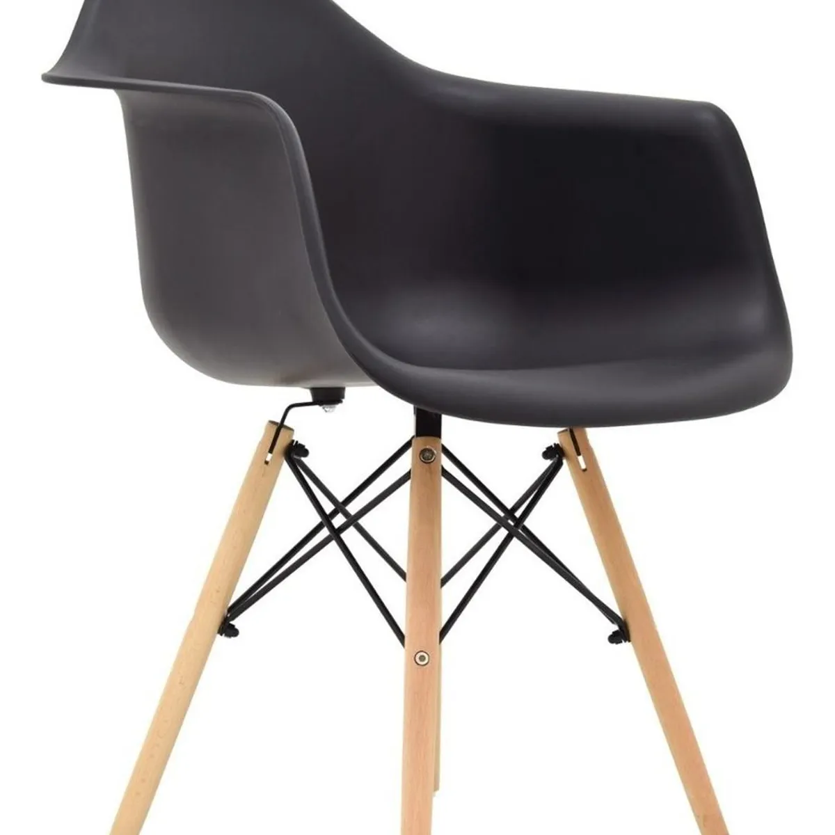 BONNO - Silla De Diseño Eames Negro Bonno