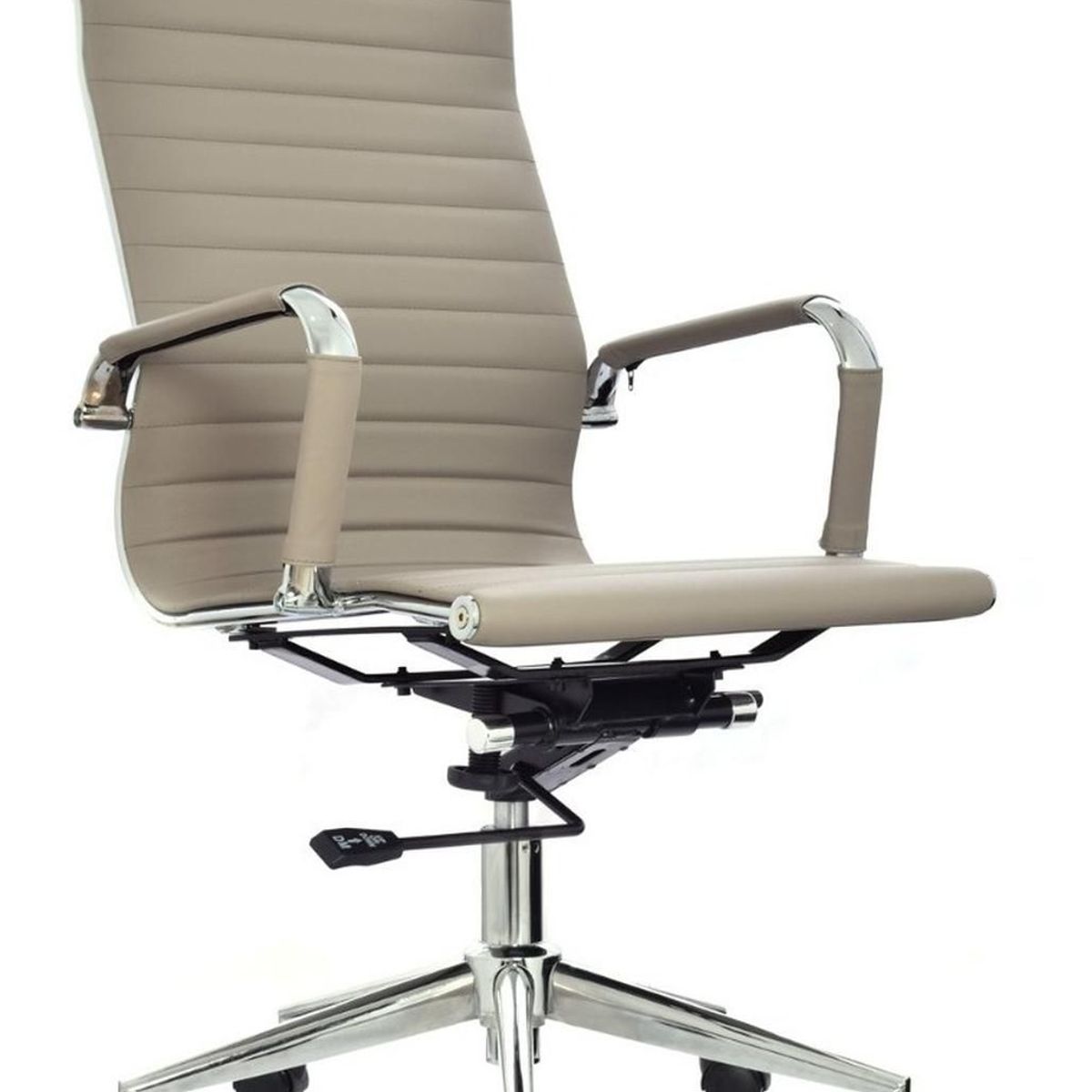 BONNO - Silla De Escritorio Boss Taupe Con Cabecero Bonno