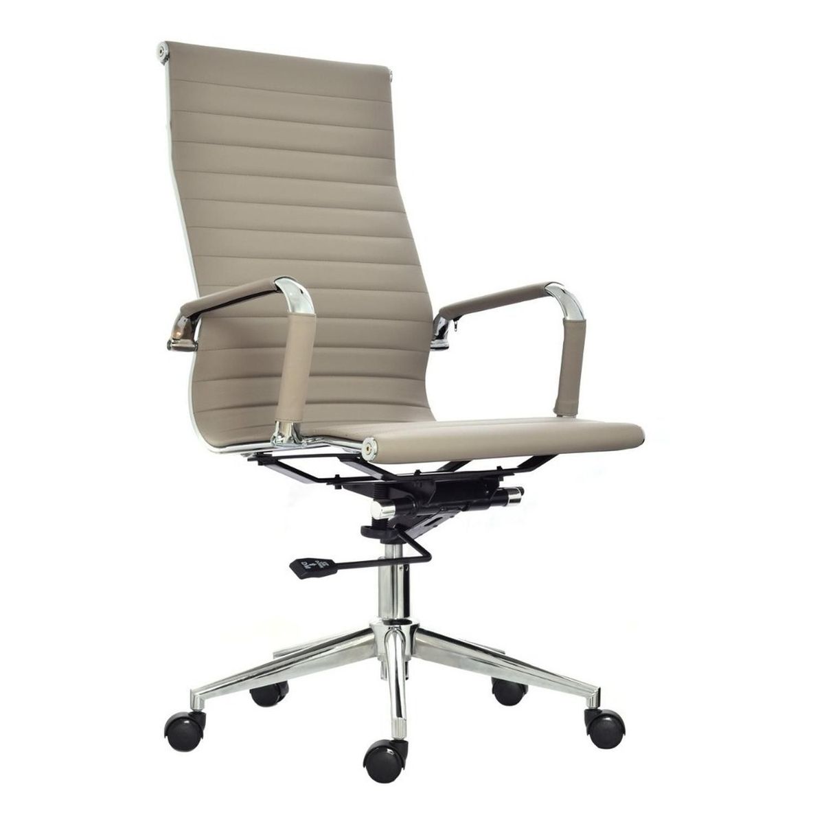 BONNO - Silla De Escritorio Boss Taupe Con Cabecero Bonno