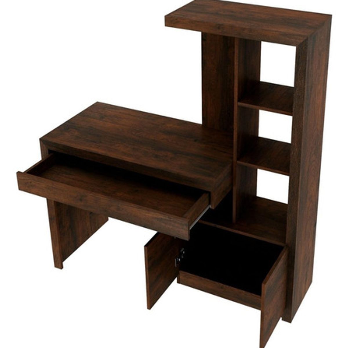 BONNO - Escritorio De Melamina Nolan Rustico Bonno