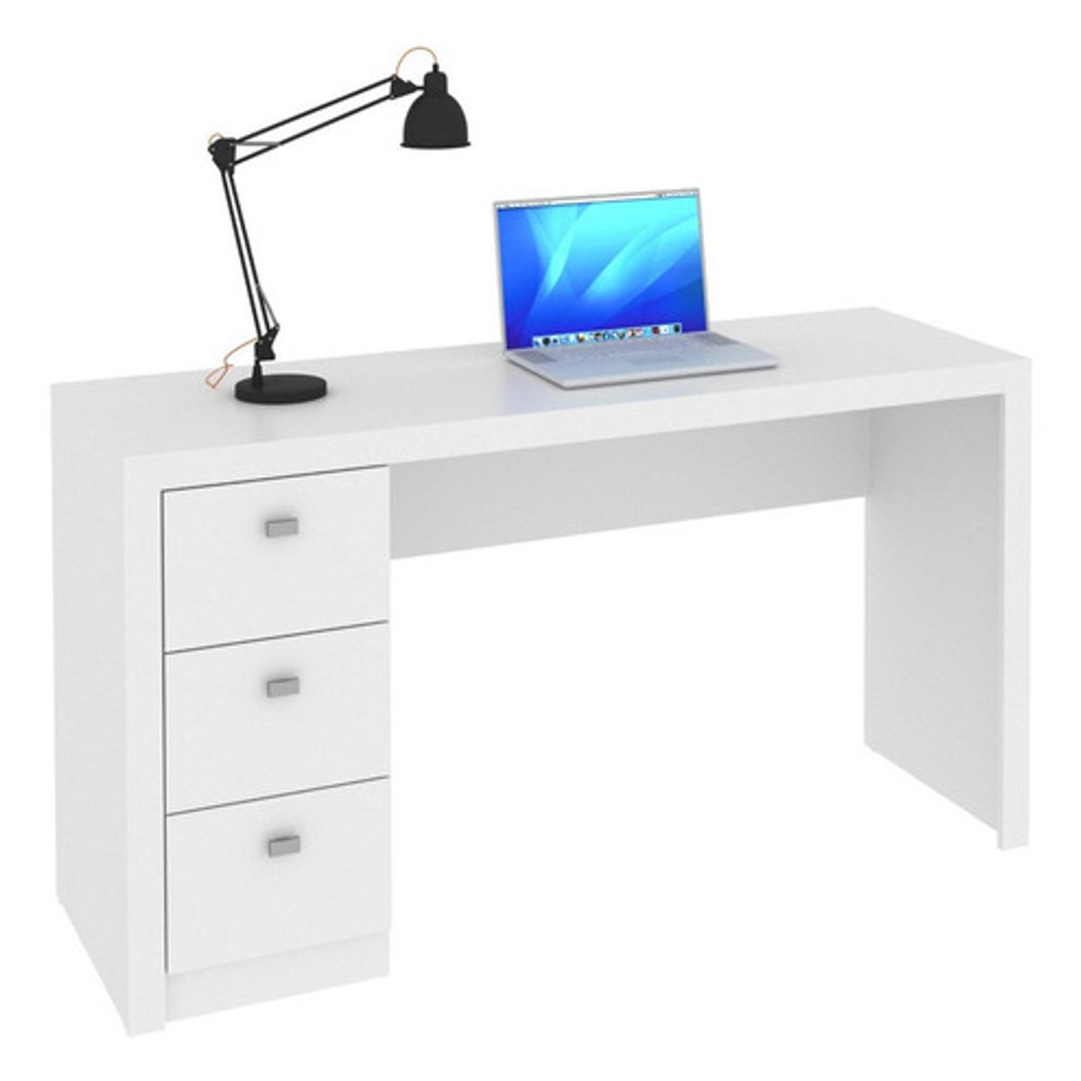 BONNO - Escritorio De Melamina Carson Blanco Bonno